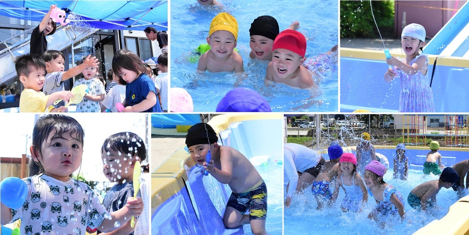 20240620ひまわり保育園プール遊び