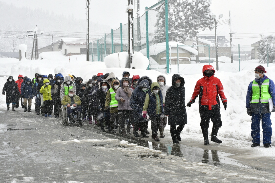 地域住民の避難、避難要支援者への支援